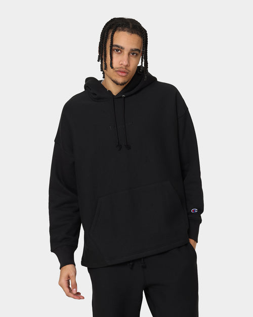 Champion Reverse Weave Relaxed Hem Hoodie Black