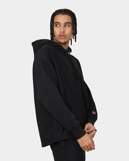 Champion Reverse Weave Relaxed Hem Hoodie Black