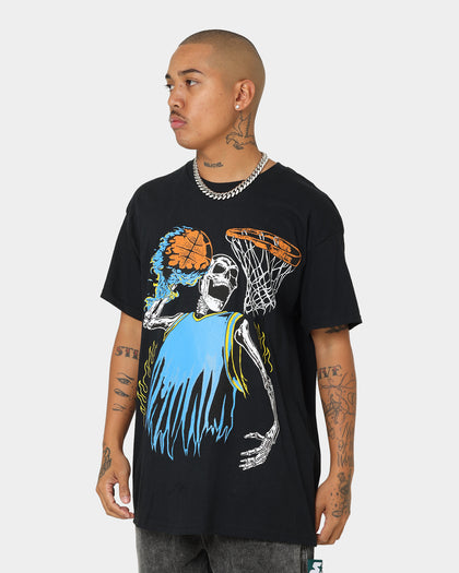 Goat Crew Playoff Skeleton T-Shirt Black/Blue