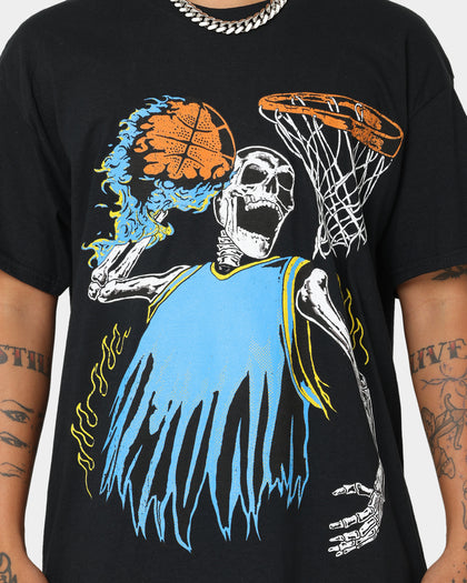 Goat Crew Playoff Skeleton T-Shirt Black/Blue