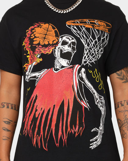 Goat Crew Playoff Skeleton T-Shirt Black/Red