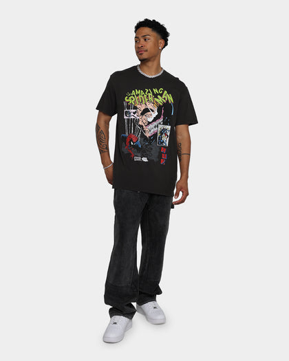 HUF X Marvel Brock Vintage T-Shirt Washed Black