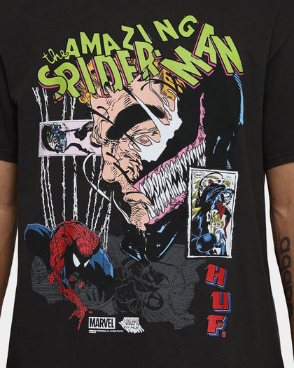 HUF X Marvel Brock Vintage T-Shirt Washed Black