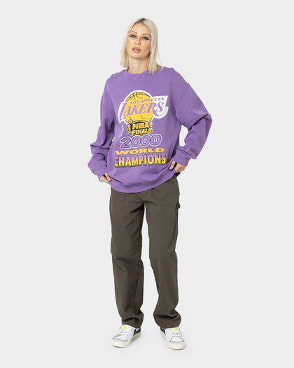 Mitchell & Ness Los Angeles Lakers 2000 World Champions Crewneck Faded Purple