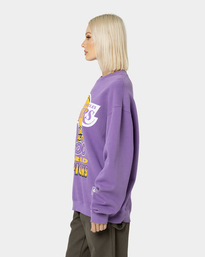 Mitchell & Ness Los Angeles Lakers 2000 World Champions Crewneck Faded Purple