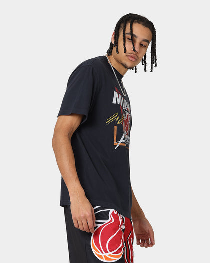 Mitchell & Ness Miami Heat Abstract T-Shirt Vintage Black