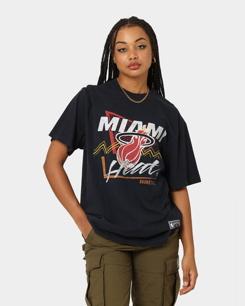 Mitchell & Ness Miami Heat Abstract T-Shirt Vintage Black