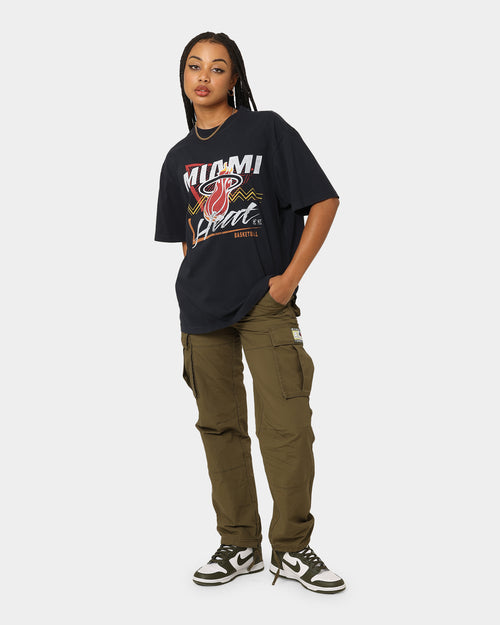 Mitchell & Ness Miami Heat Abstract T-Shirt Vintage Black