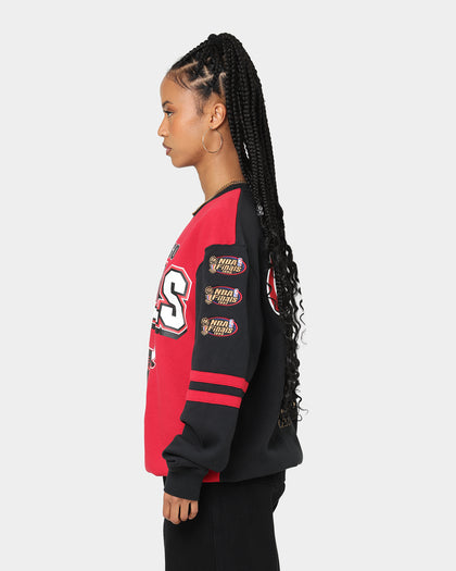 Mitchell & Ness Chicago Bulls All Over Print Crewneck 2.0 Scarlet