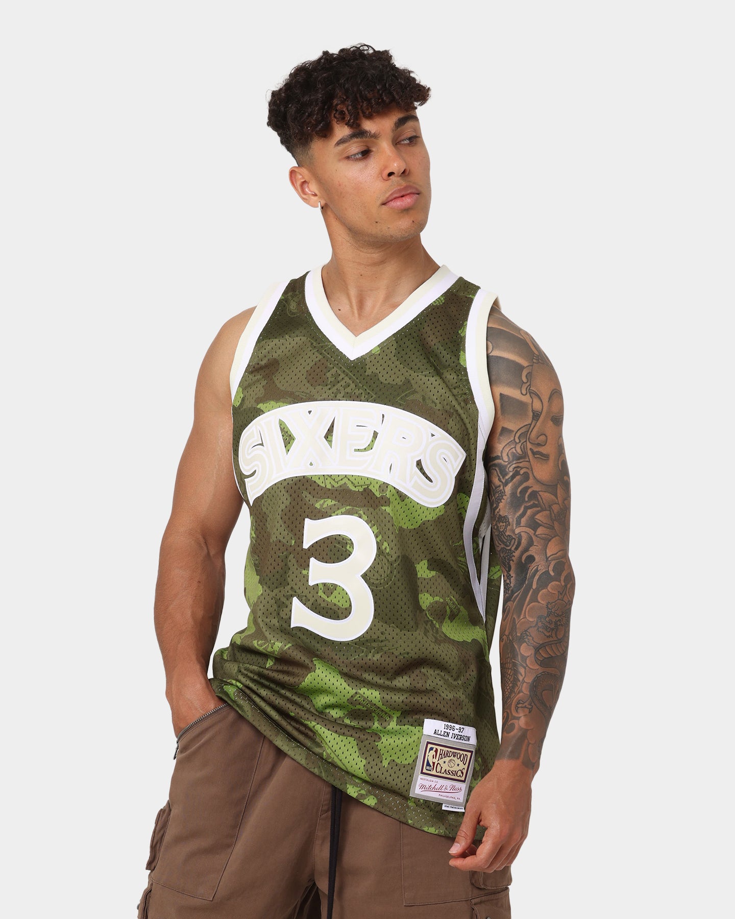 Mitchell & Ness Allen Iverson Philadelphia Sixers '96-'97 Camo