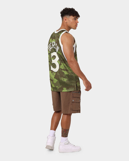 Mitchell & Ness Allen Iverson Philadelphia Sixers '96-'97 Camo Swingman Jersey Green Camo