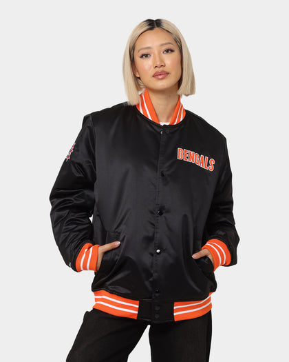 Mitchell & Ness Cincinatti Bengals Heavyweight Satin Jacket Black