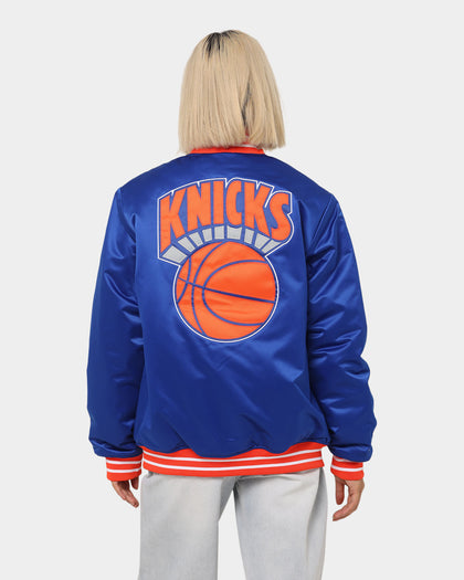 Mitchell & Ness New York Knicks Heavyweight Satin Jacket Royal