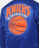 Mitchell & Ness New York Knicks Heavyweight Satin Jacket Royal
