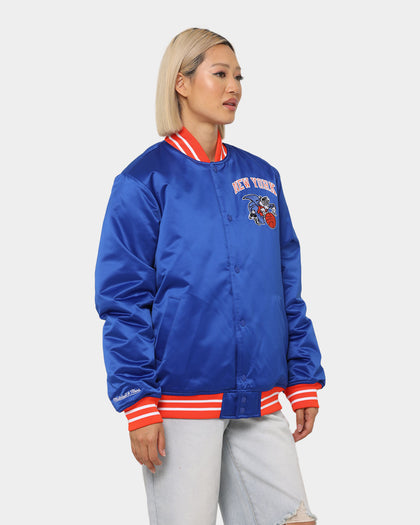 Mitchell & Ness New York Knicks Heavyweight Satin Jacket Royal