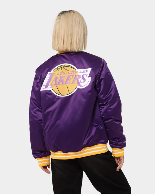 Mitchell & Ness Los Angeles Lakers Heavyweight Satin Jacket Purple