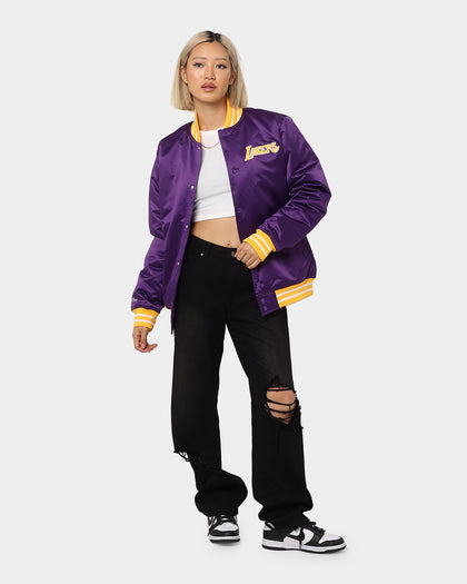 Mitchell & Ness Los Angeles Lakers Heavyweight Satin Jacket Purple