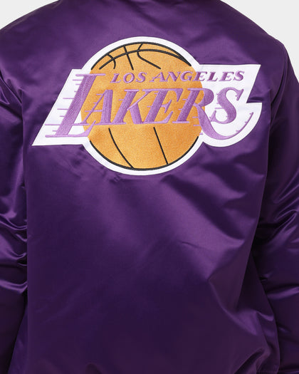 Mitchell & Ness Los Angeles Lakers Heavyweight Satin Jacket Purple