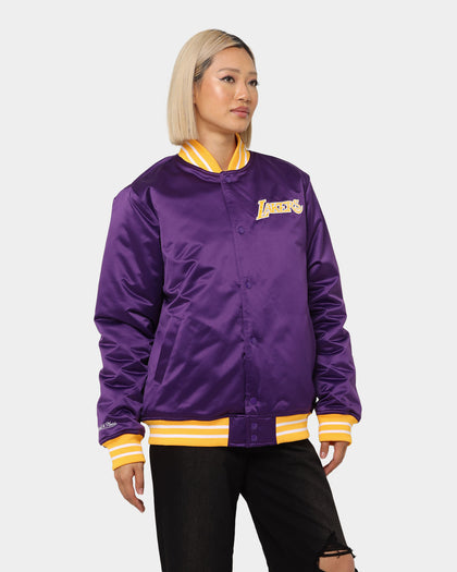 Mitchell & Ness Los Angeles Lakers Heavyweight Satin Jacket Purple