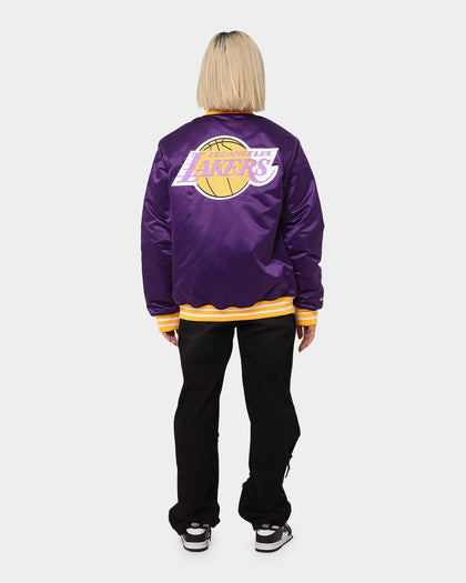 Mitchell & Ness Los Angeles Lakers Heavyweight Satin Jacket Purple