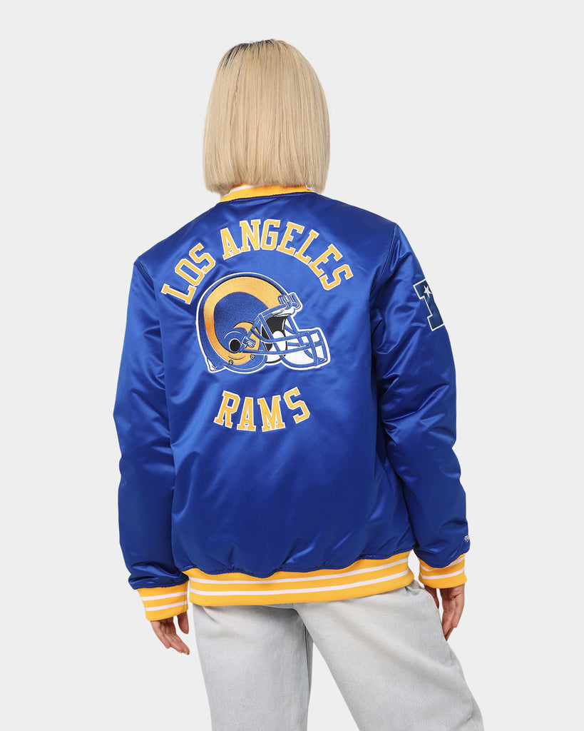 Mitchell & Ness Los Angeles Rams Heavyweight Satin Jacket Royal | Culture Kings US
