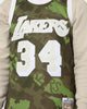 Mitchell & Ness Los Angeles Lakers '96-'97 Camo Swing Jersey Green Camo