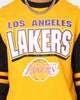 Mitchell & Ness Los Angeles Lakers All Over Print Crewneck 2.0 Light Gold