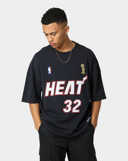 Mitchell & Ness Miami Heat Shaquille O'Neal #32 N&N Oversized T-Shirt Black