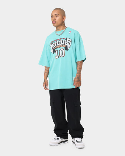 Mitchell & Ness Mike Bibby Vancouver Grizzlies Oversized T-Shirt Faded Teal