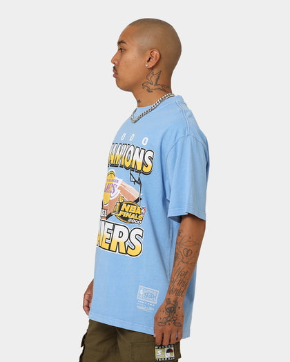 Mitchell & Ness Los Angeles Lakers On Court T-Shirt Blue