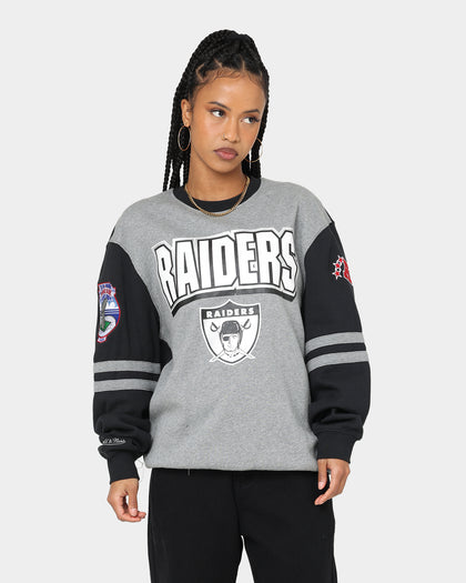 Mitchell & Ness Las Vegas Raiders All Over Print Crewneck 2.0 Grey