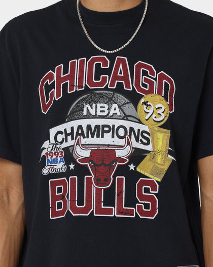 Mitchell & Ness Chicago Bulls Team History Vintage T-Shirt Faded Black