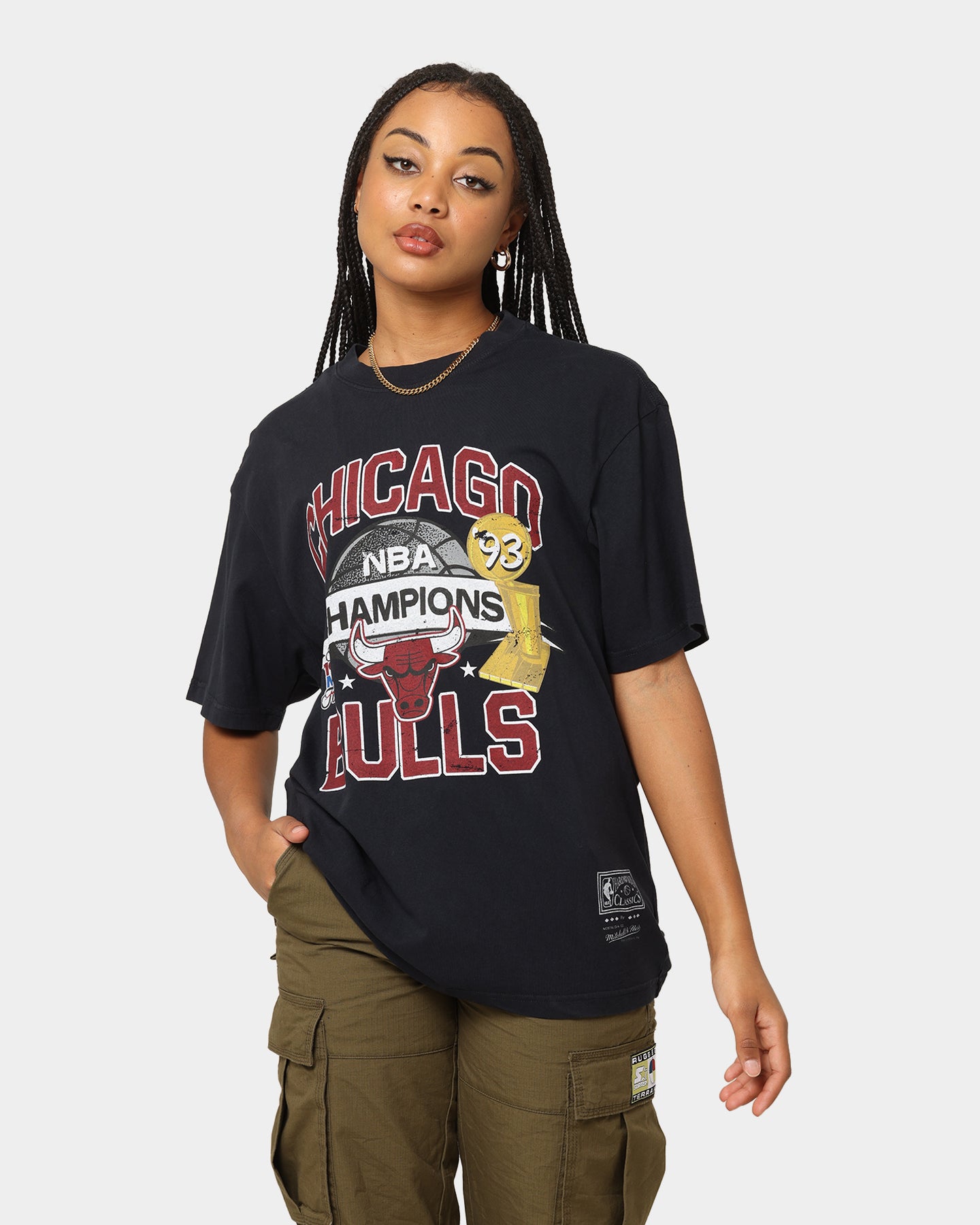 Mitchell & Ness Chicago Bulls Team History Vintage T-Shirt