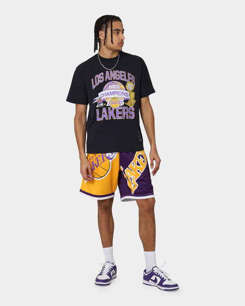 Mitchell & Ness Los Angeles Lakers Team History Vintage T-Shirt Faded Black