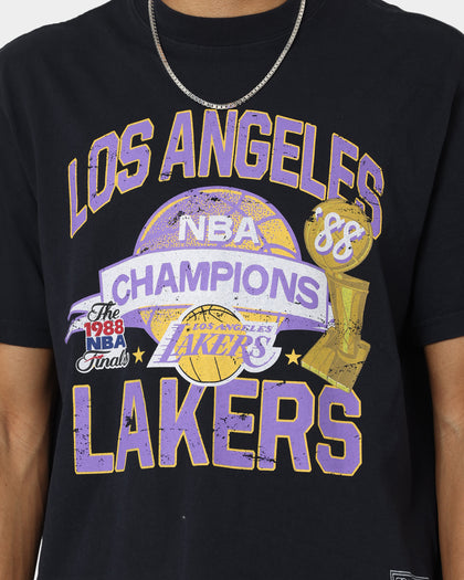 Mitchell & Ness Los Angeles Lakers Team History Vintage T-Shirt Faded Black