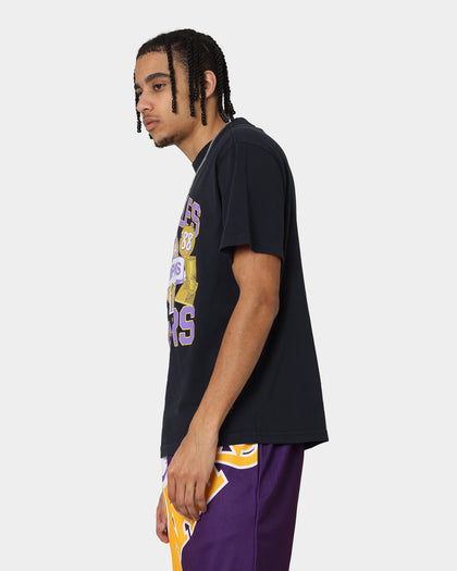 Mitchell & Ness Los Angeles Lakers Team History Vintage T-Shirt Faded Black