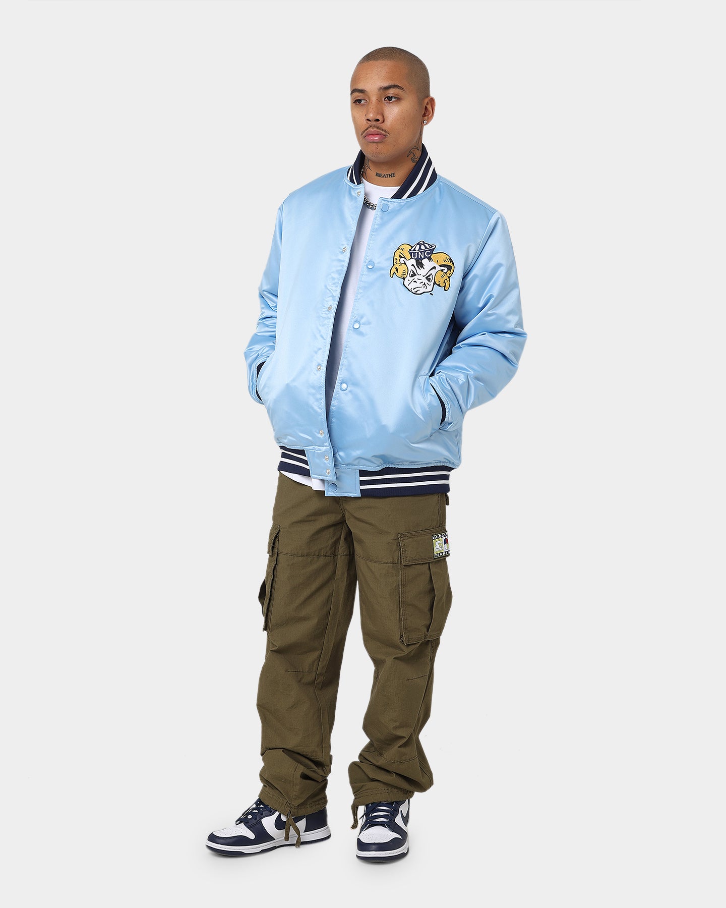 カロライナ・ター・ヒールズ ジャケット Vintage 90s AOP NCAA North Carolina Tar Heels Starter Parka