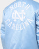 Mitchell & Ness University Of North Carolina Tar Heels Heavyweight Satin Jacket Light Blue