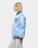 Mitchell & Ness University Of North Carolina Tar Heels Heavyweight Satin Jacket Light Blue