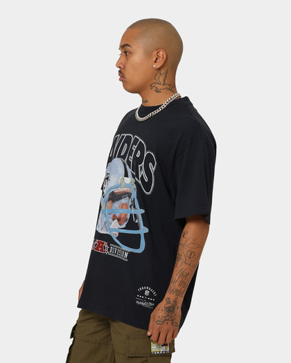 Mitchell & Ness Las Vegas Raiders Helmet Vintage T-Shirt Faded Black