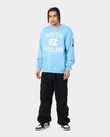 Mitchell & Ness UNC Tar Heels Warm Up Crewneck Carolina Blue