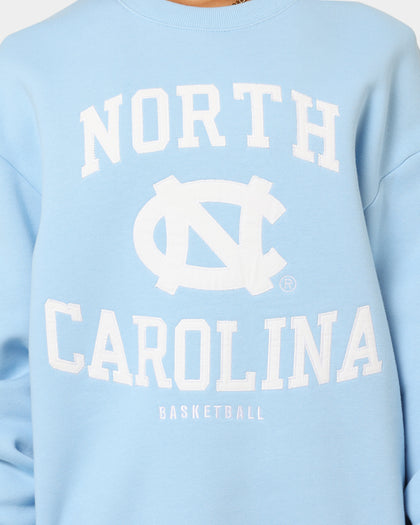 Mitchell & Ness UNC Tar Heels Warm Up Crewneck Carolina Blue