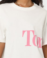 Tommy Jeans Women's Oversized Bold T-Shirt Ecru