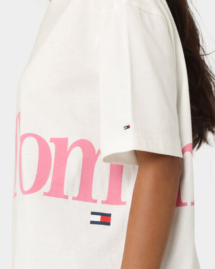 Tommy Jeans Women's Oversized Bold T-Shirt Ecru
