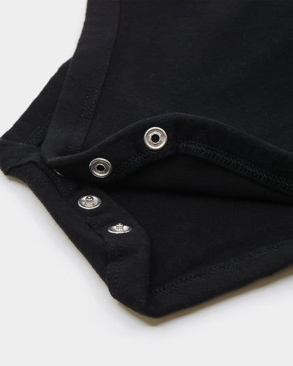 Calvin Klein Infants' Logo Rompers Giftpack 3 Pack Black