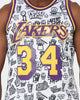 Mitchell & Ness 1996 Los Angeles Lakers Shaquille O'Neal #34 Doodle Swingman Jersey White
