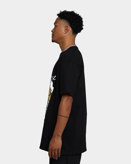 Goat Crew Gone Fishing T-Shirt Black