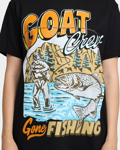 Goat Crew Gone Fishing T-Shirt Black