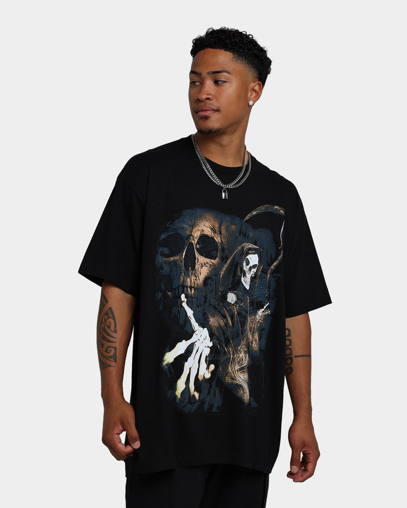 Rats Get Fat Fear The Reaper T-Shirt Black/Gold | Culture Kings US