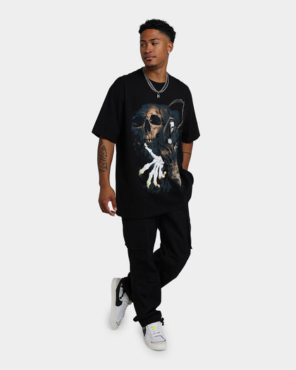 Rats Get Fat Fear The Reaper T-Shirt Black/Gold